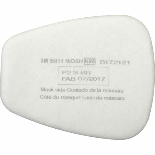 3M Particulate Filter, 5N11, N95, White, 10 Pcs/Pack