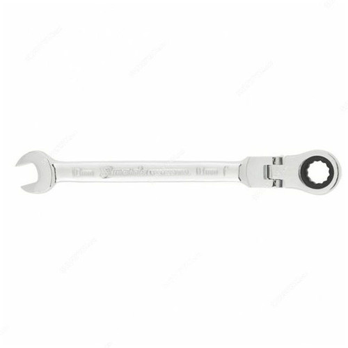 Mtx Combination Wrench With Hinged Reversible Ratchet, 148629, CrV Steel, 162 x 10MM