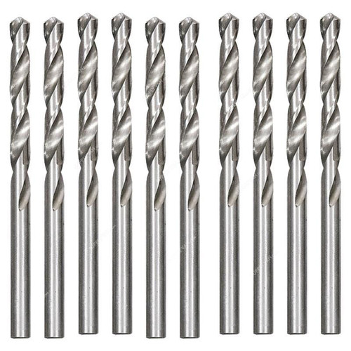 Mtx HSS Metal Drill Bit, 715209, Stainless Steel, Cylindrical Shank Type, 2MM, 10 Pcs/Pack