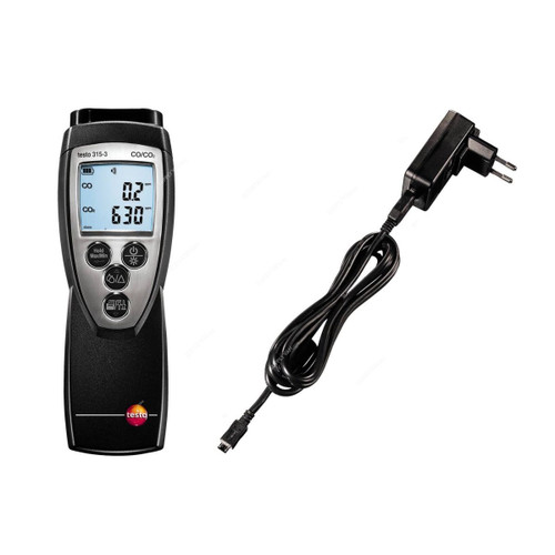 Testo CO and CO2 Ambient Measurement Meter, 315-3, -10 to 60 Deg.C, 100-1000 PPM