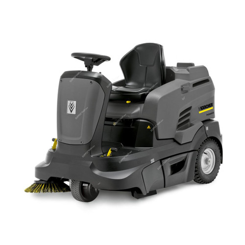 Karcher KM 90/60 R Bp Pack Adv Vacuum Sweeper, 10473020, 1.2kW, 615MM Working Width, Grey/Black