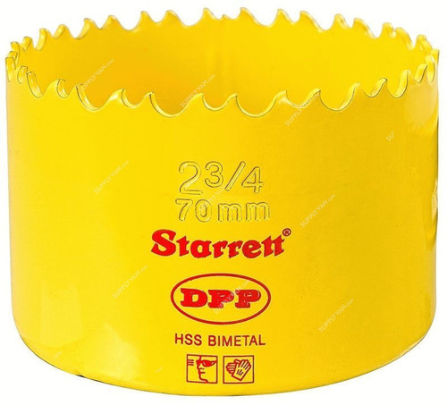 Starrett Dual Pitch Professional Hole Saw, DH0234, 70mm