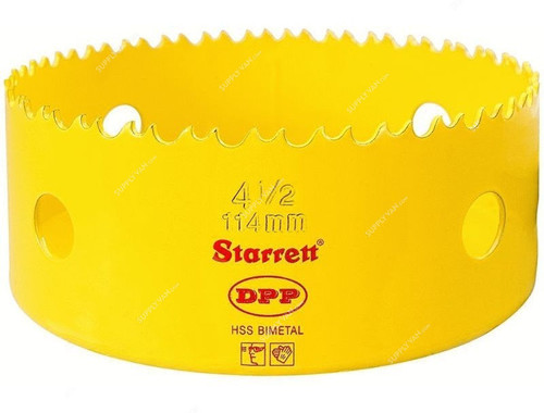 Starrett Dual Pitch Professional Hole Saw, DH0412, 114mm