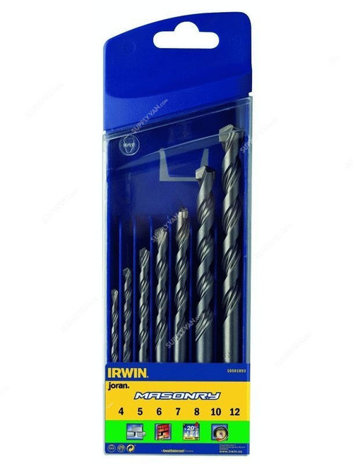 Irwin Masonry Drill Bit Set, IRW10501893, 7Pcs