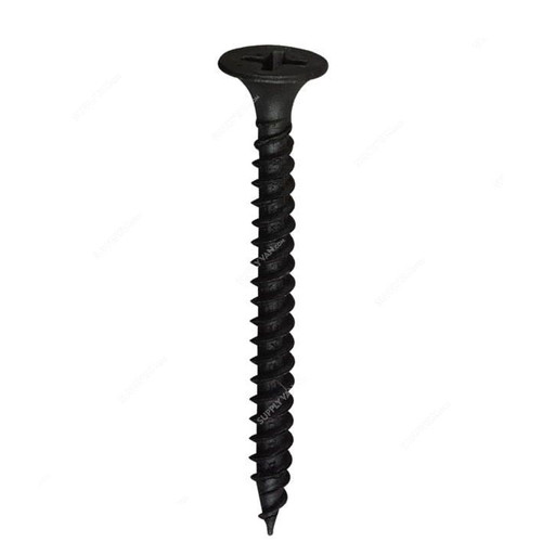 Tuf-Fix CSK Drywall Screw, 6x5/8 Inch, Philips, Black, Fine, PK900