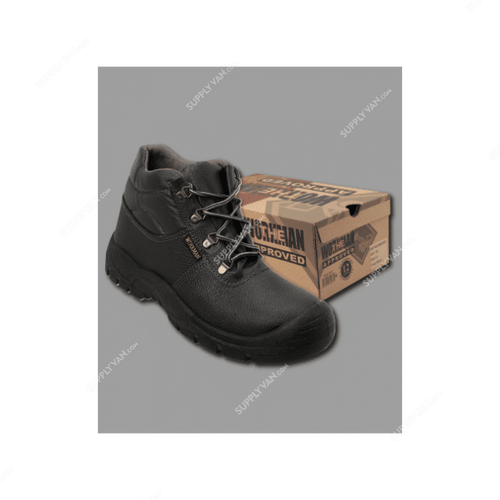 Workman Safety Shoes, Size46, Black, Low Ankle