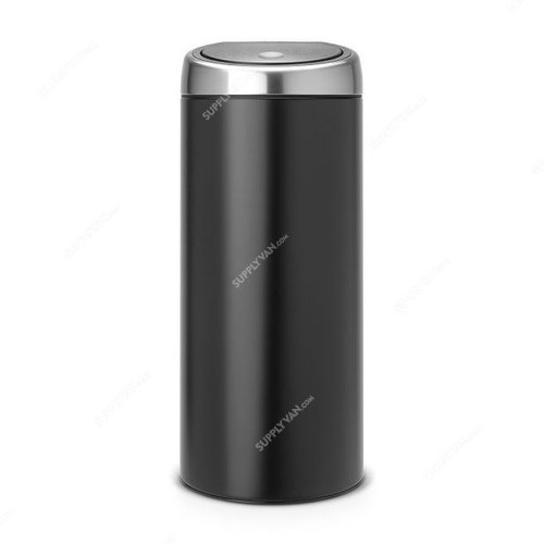 Brabantia Touch Bin, 378744, 30 Litres, Matt Black