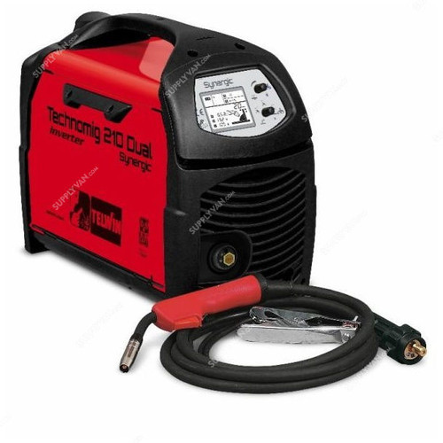 Telwin Technomig 210 Dual Synergic MIG/MAG Welding Machine, 816052, 1 Phase, IP23, 230V