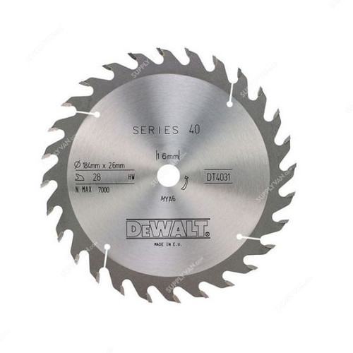 Dewalt Extreme Circular Saw Blade, DT4031-QZ, 184x16MM, 28 Teeth