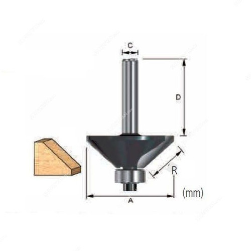 Makita Chamfer Router Bit, 793161-0, 23MM