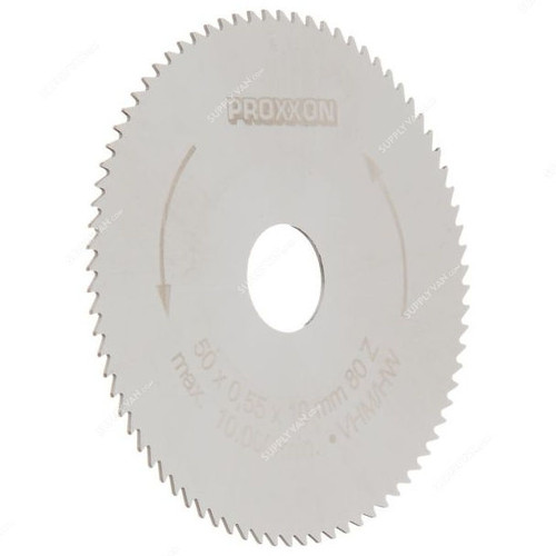 Proxxon Circular Saw Blade, 28011, 50 x 10MM, 80 Teeth