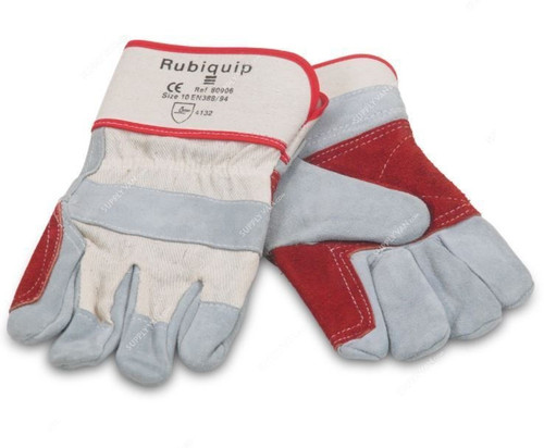 Rubi Heavy Gloves, 080906, Grey and Red