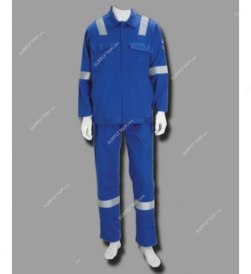 Taha Safety Pant and Shirt, Petrol Blue, 4XL