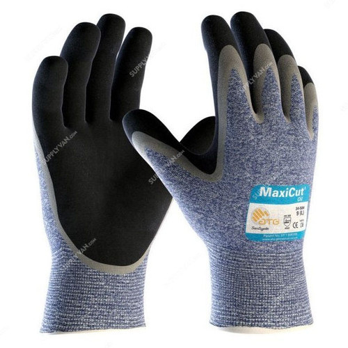 ATG Cut-Resistant Gloves, 34-504, MaxiCut Oil, S, Multicolor
