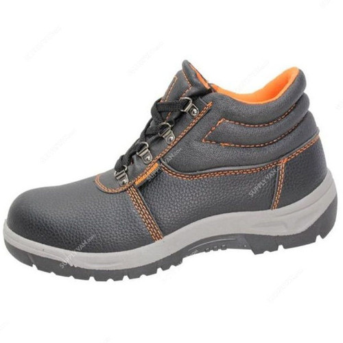 Rocklander Safety Shoes, Size41, Black, Low Ankle