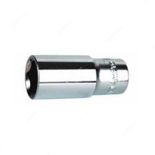 Ampro 6 Point Chrome Deep Socket, T-335515, 15MM