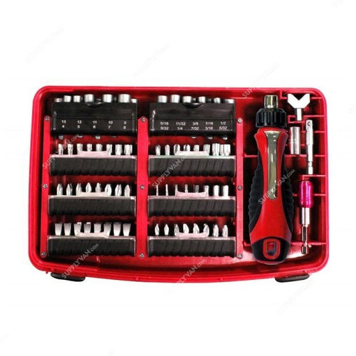 Vertex Ratchet Bit Driver, Nut Driver And Accessories Set, VXMB-121, 121PCS