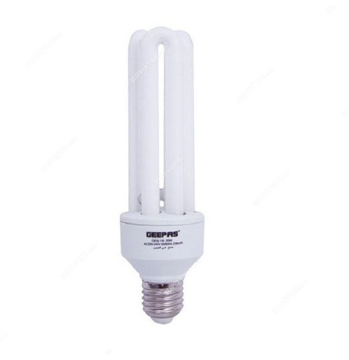 Geepas Energy Saving Lamp, GESL116N, 220-240V, 20W, Day Light, 6400K