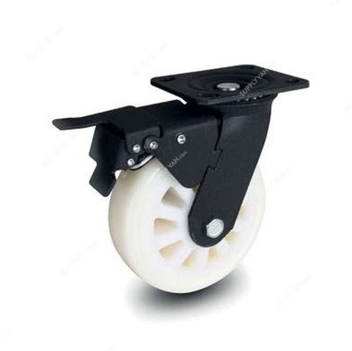 Brake Plate Caster, 30200, Heavy Duty, 20CM, 460Kg