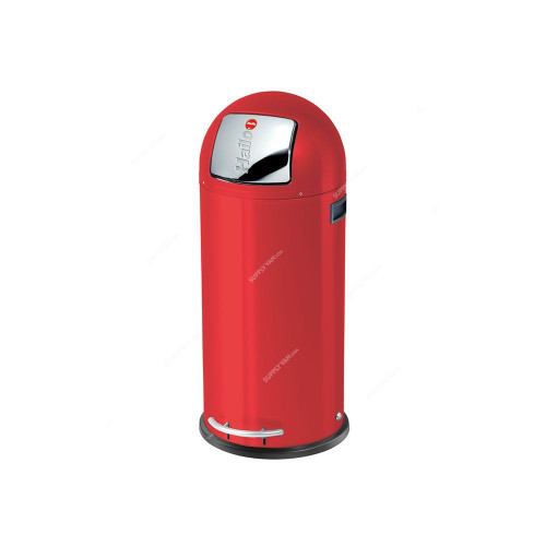 Hailo Pedal Waste Bin, HLO-0850-579, KickMaxx XL, 36 Litres, Red