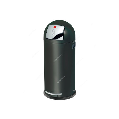 Hailo Push Bin, HLO-0850-569, KickMaxx XL, 36 Litres, Black