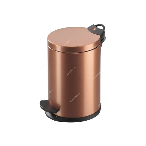 Hailo Pedal Waste Bin, HLO-0704-800, Pedal Bin T2 S, 4 Litres, Copper