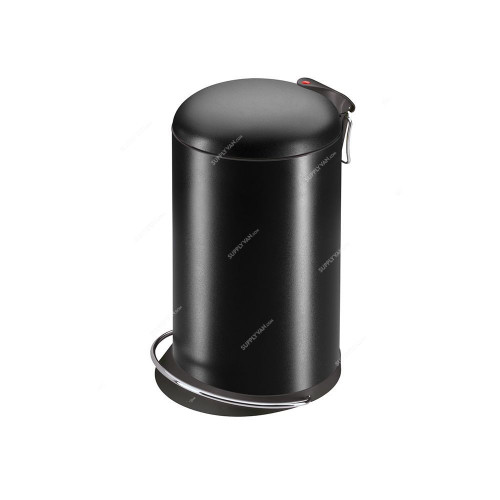 Hailo Pedal Waste Bin, HLO-0516-181, TopDesign M, 13 Litres, Black