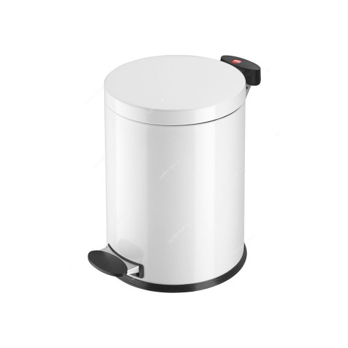 Hailo Pedal Waste Bin, HLO-0514-101, TX M, 11 Litres, White