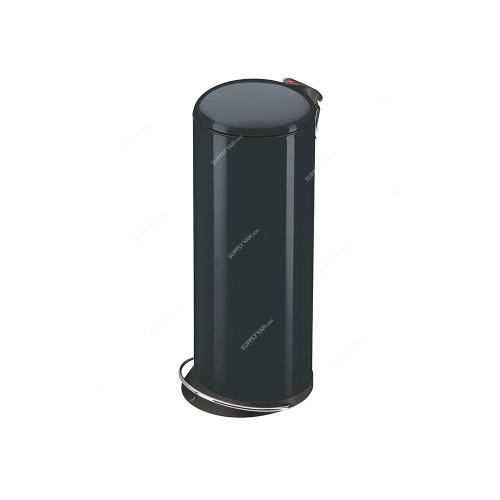 Hailo Pedal Waste Bin, HLO-0523-229, TopDesign L, 24 Litres, Black