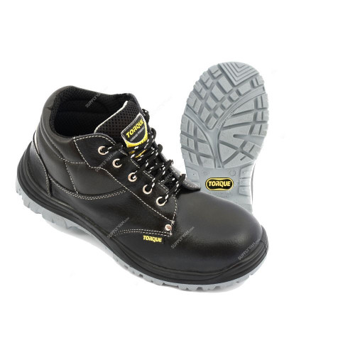 Torque High Ankle Safety Shoes, TRQA01, 45EU, Black, High Ankle