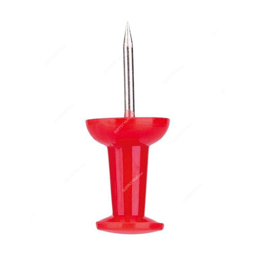 Deli Push Pin, E0021, 10MM, Red, PK35