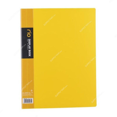 Deli Display File, E5031, Rio, 10 Pocket, Yellow