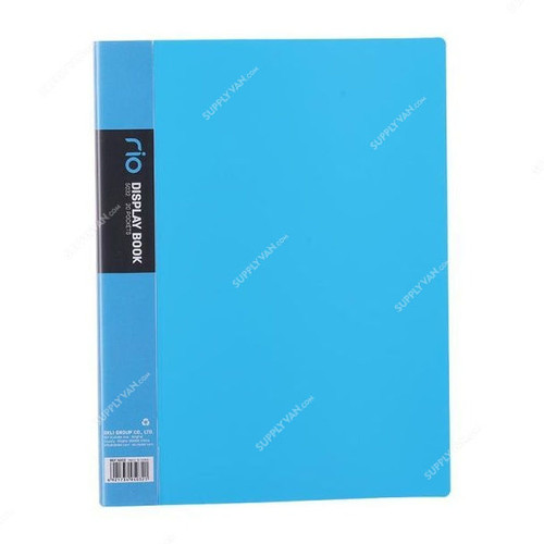 Deli Display File, E5032, Rio, 20 Pocket, Blue