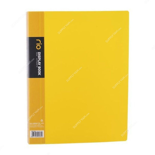 Deli Display File, E5034, Rio, 40 Pocket, Yellow