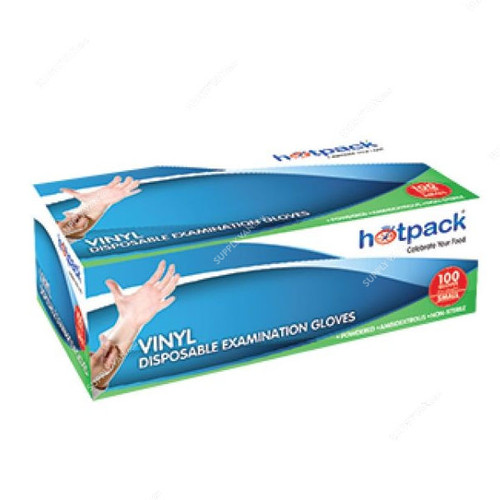 Hotpack Powdered Vinyl Gloves, VGXL, XL, 1000 Pcs/Carton