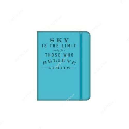 Navneet HQ Journal Casebound Notebook, NAV85813, A6, 96 Sheets, Sky Blue