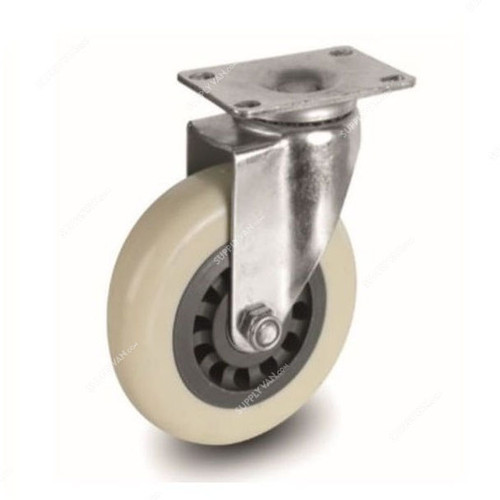 NSF Germany Swivel Plate Caster, 30075, Medium Duty, 7.5CM, 80KG