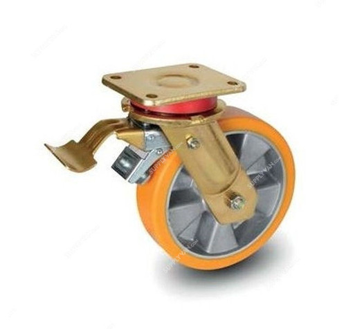 NSF Germany Brake Plate Caster, 29200, Heavy Duty, 20CM, 800KG