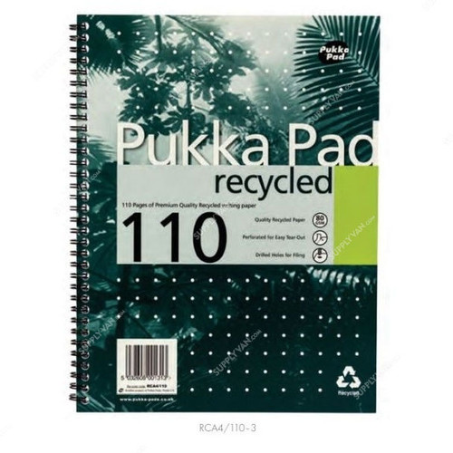 Pukka Wiro Recycled Pad, RCA4-110, A4, 80 gsm, 110 Pages
