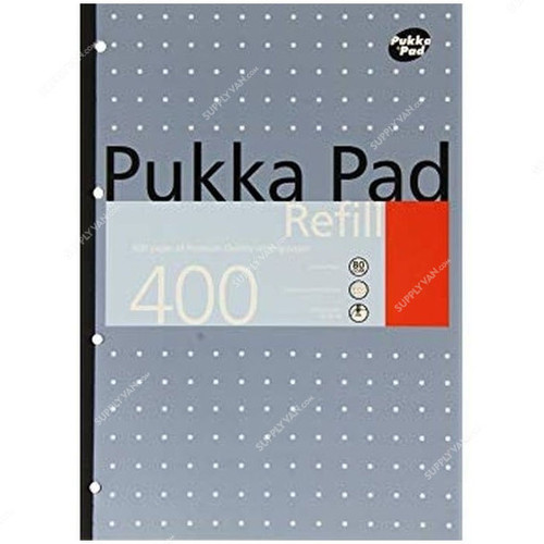 Pukka Plain Metallic Pad, REF-400, A4, 400 Pages, White