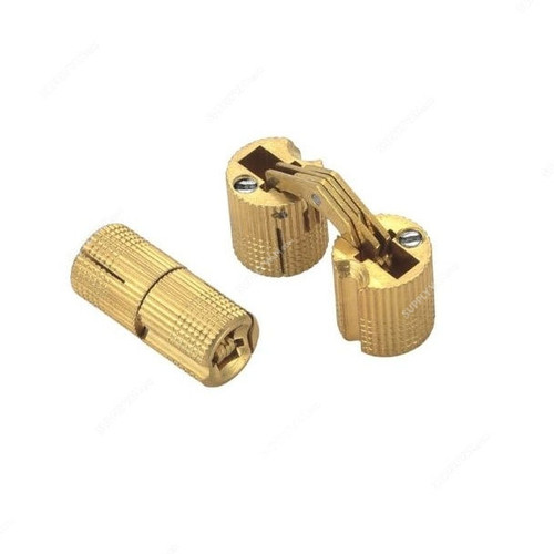 Yingda SOS Cabinet Door Hidden Hinge, YD-136, Zinc Alloy, 10MM, Gold and Brass