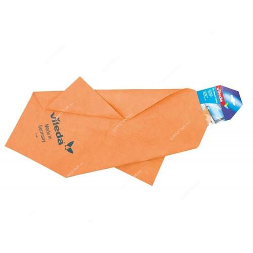 Vileda Car Cleaning Cloth, VLDW70137, Shammy, Orange