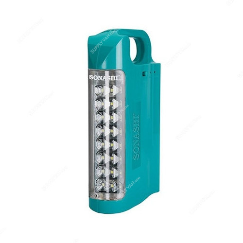 Sonashi Rechargeable Emergency Lantern, SEL-677, 6V, 3.5Ah, Aqua