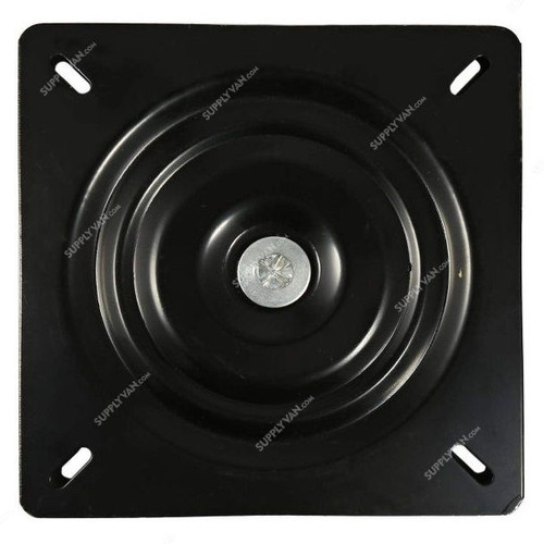 Revolving Swivel Plate, 8 x 2 Inch, Steel, Black