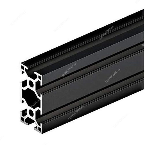 Extrusion T-Slot Profile, 30 Series, Aluminium, 30 x 60MM, PK4, Black