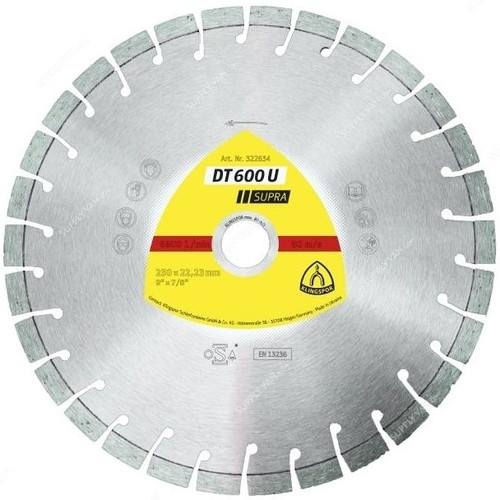 Klingspor Diamond Cutting Blade, DT600U, Supra, 450 x 25.4MM