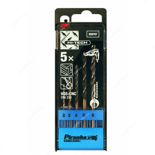 Black and Decker Masonry Drill Bit Set, X50757-QZ, 5PCS