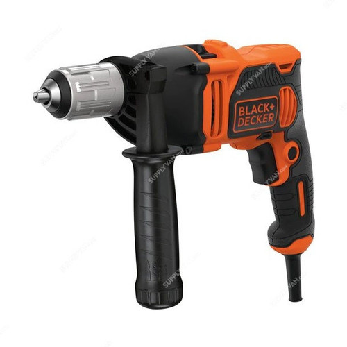 Black and Decker Hammer Drill Driver With Kitbox, BEH850K-GB, 230V, 850W, 3100RPM