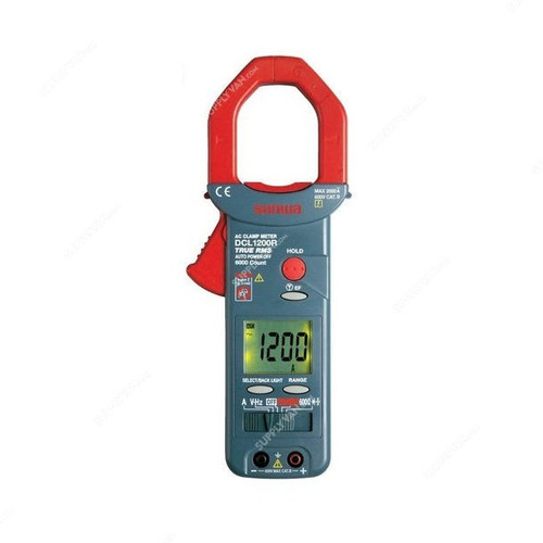 Sanwa Clamp Meter, DLC1200R, 42MM Jaw, 600VAC