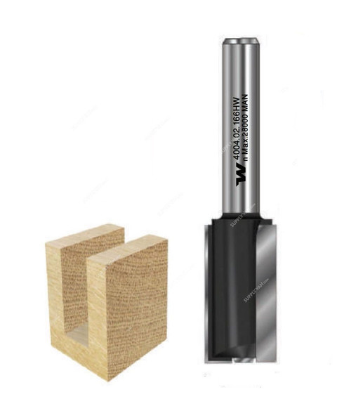 Witox Straight Router Bit, 4004.12.632, Tungsten Carbide, 12 x 63MM